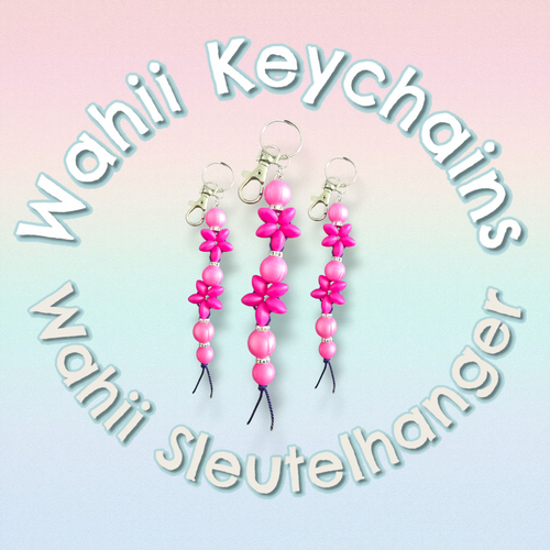 Pink Wahii Keychain